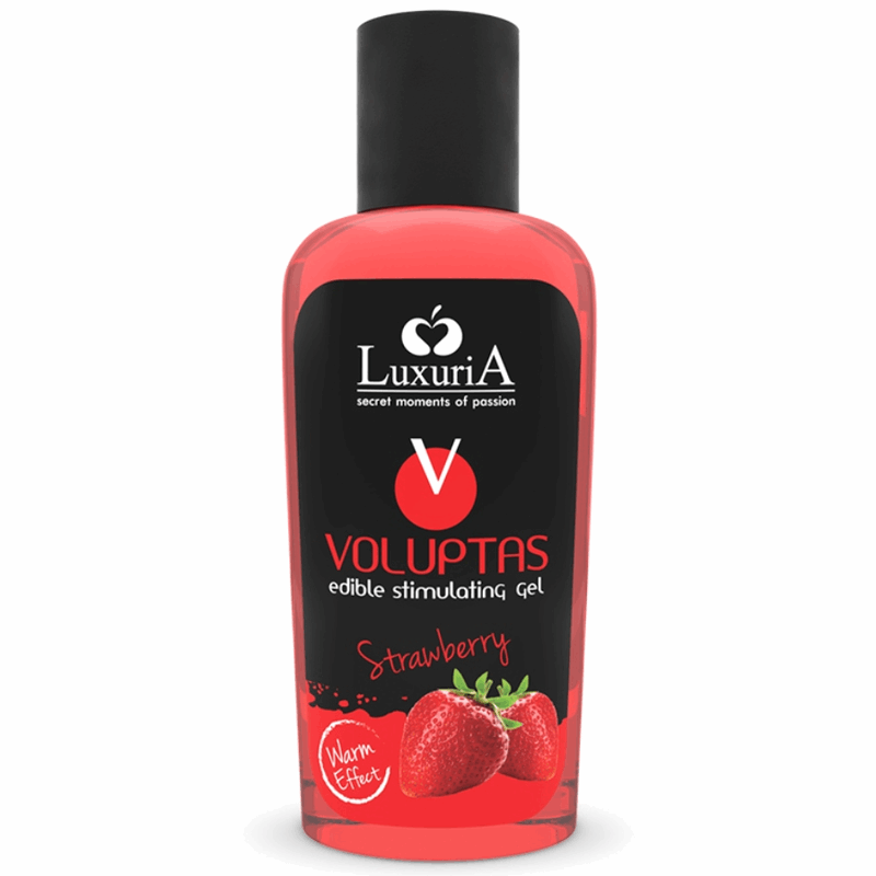 GEL DE MASSAGE COMESTIBLE EFFET CHAUFFANT  FRAISE 100 ML