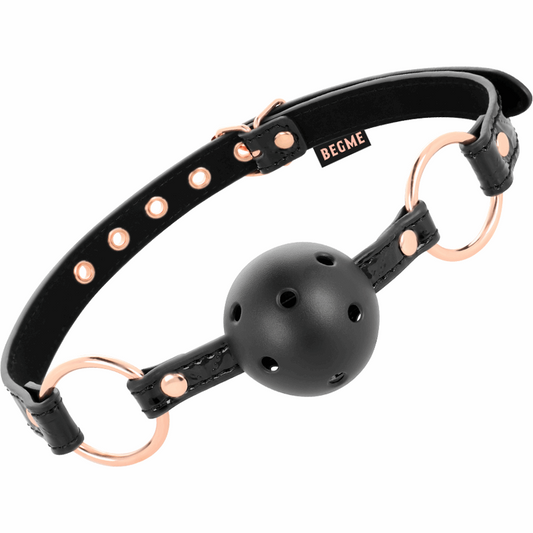 BLACK EDITION BALL GAG CUIR VEGAN