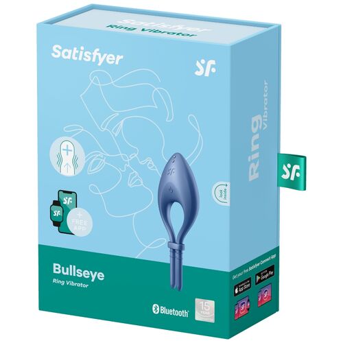 SATISFYER BULLSEYE RING APPLICATION - BLEU