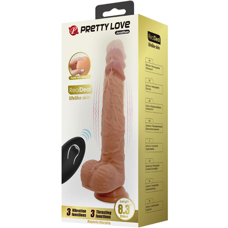 GODE JONATHAN SILICONE 3 VIBRATION 21 CM