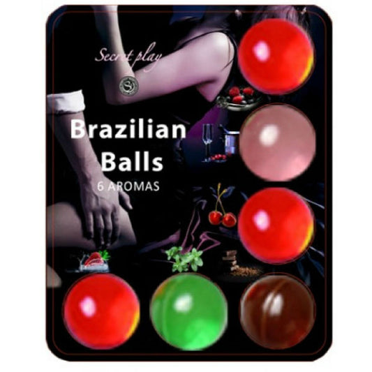 SECRETPLAY  BALLES BRESILIENNES LUBRIFIANT HOT BALLS 6 UNITES